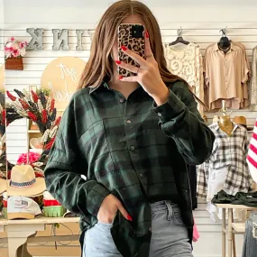 Pulling It Together Light Weight Flannel Top