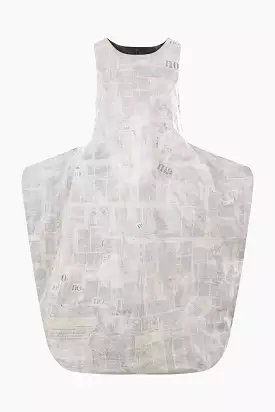 Puppet crinkled paper-covered sleeveless dress