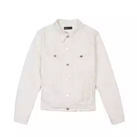 Purple Brand Monogram White Film Denim Jacket