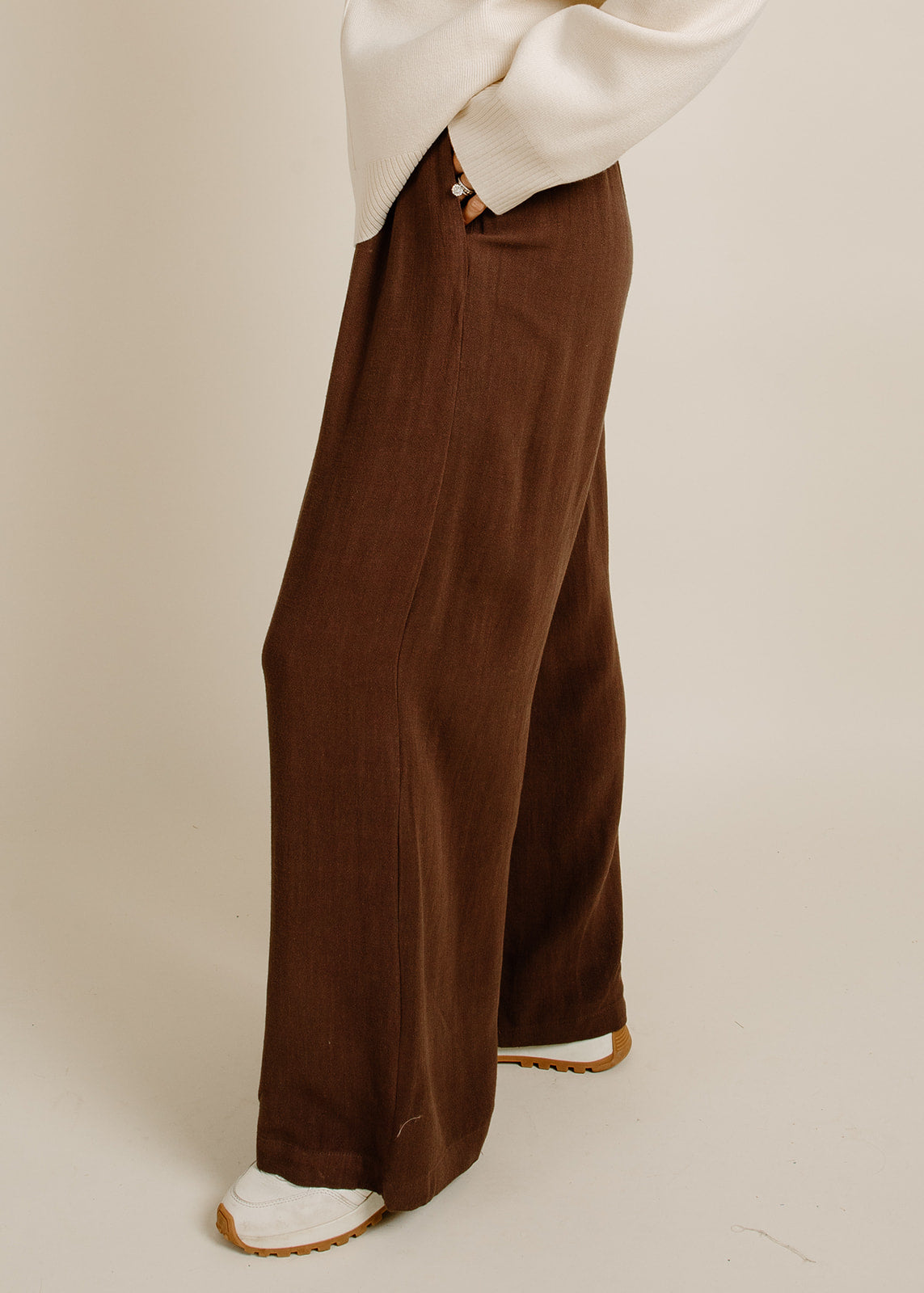 Roadtrip Linen Pants - Chocolate