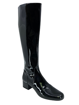 Saint Laurent Patent Leather Mid Calf Boots Size 9