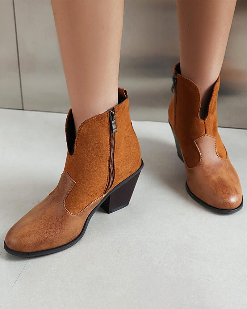 Split Joint Ankle Boots