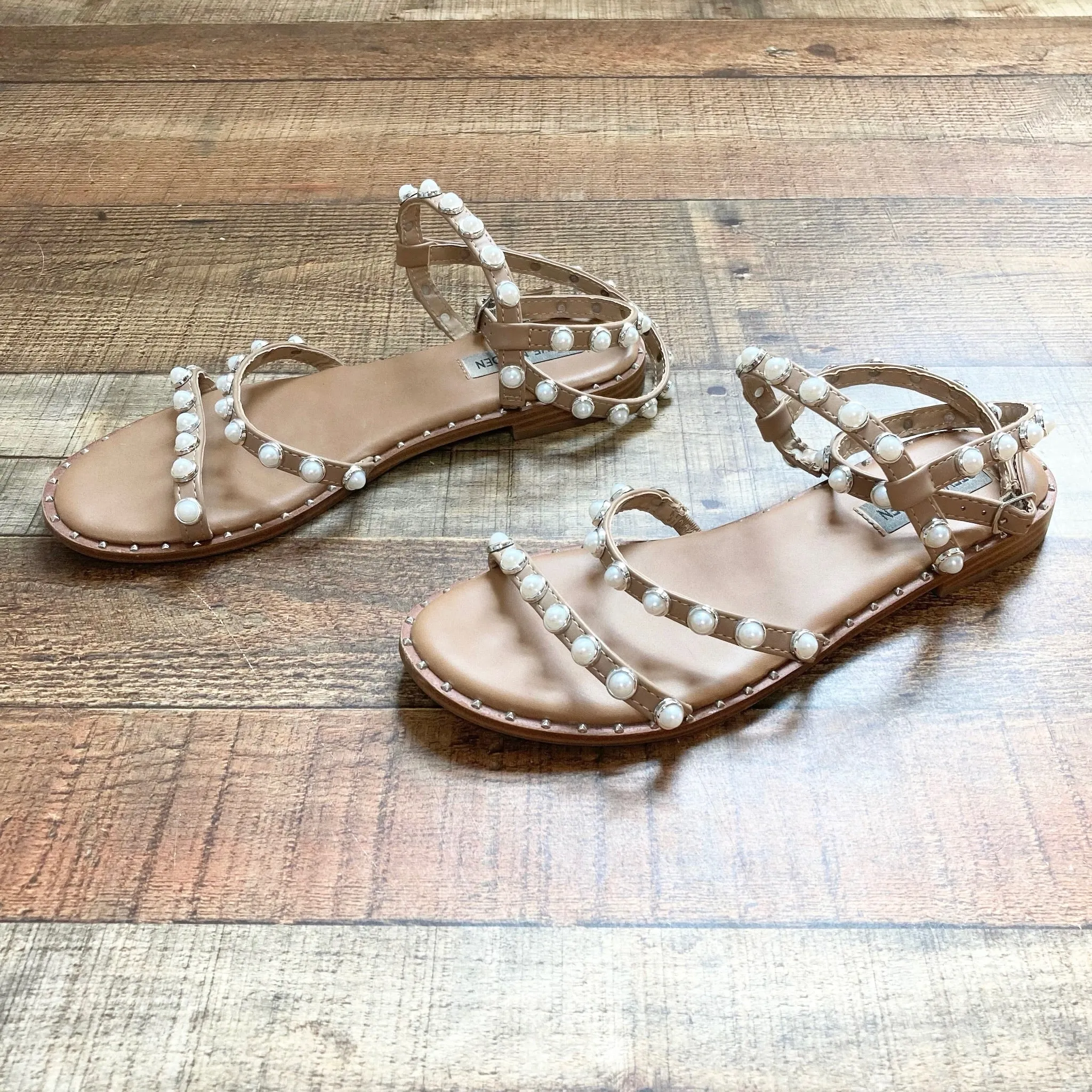 Steve Madden Pearl Ankle Strap Sandals- Size 8.5 (sold out online)