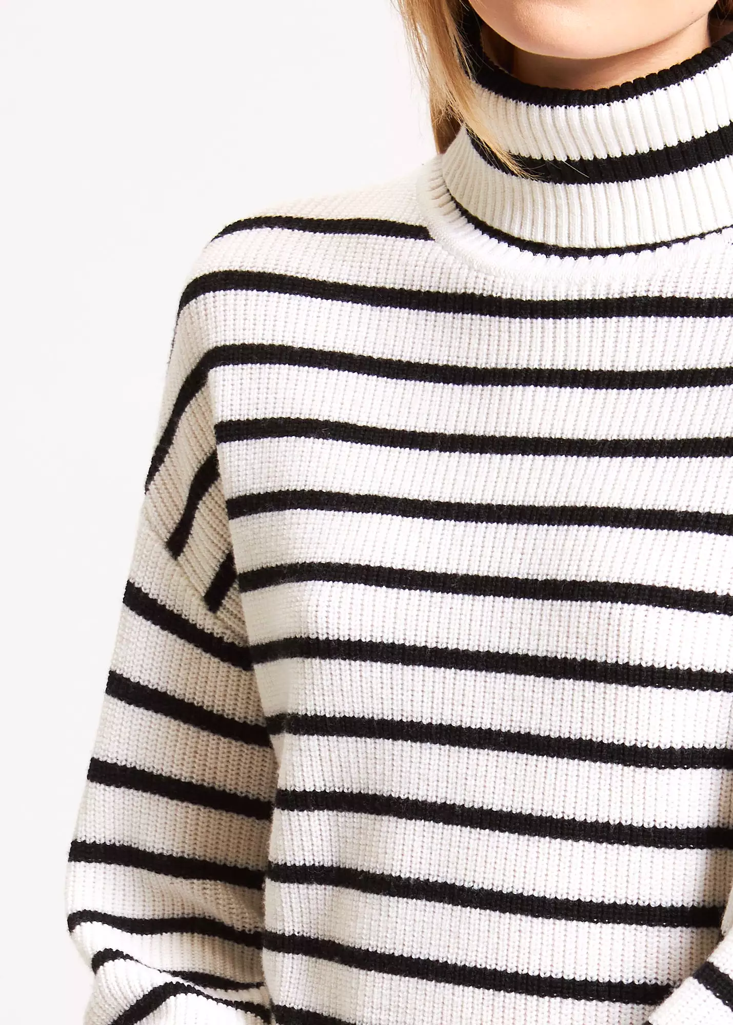 STRIPED TURTLENECK