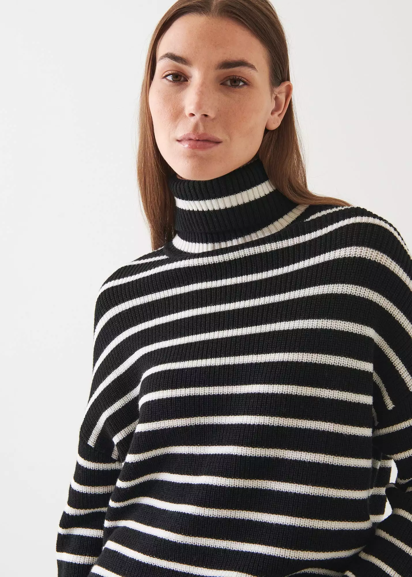 STRIPED TURTLENECK