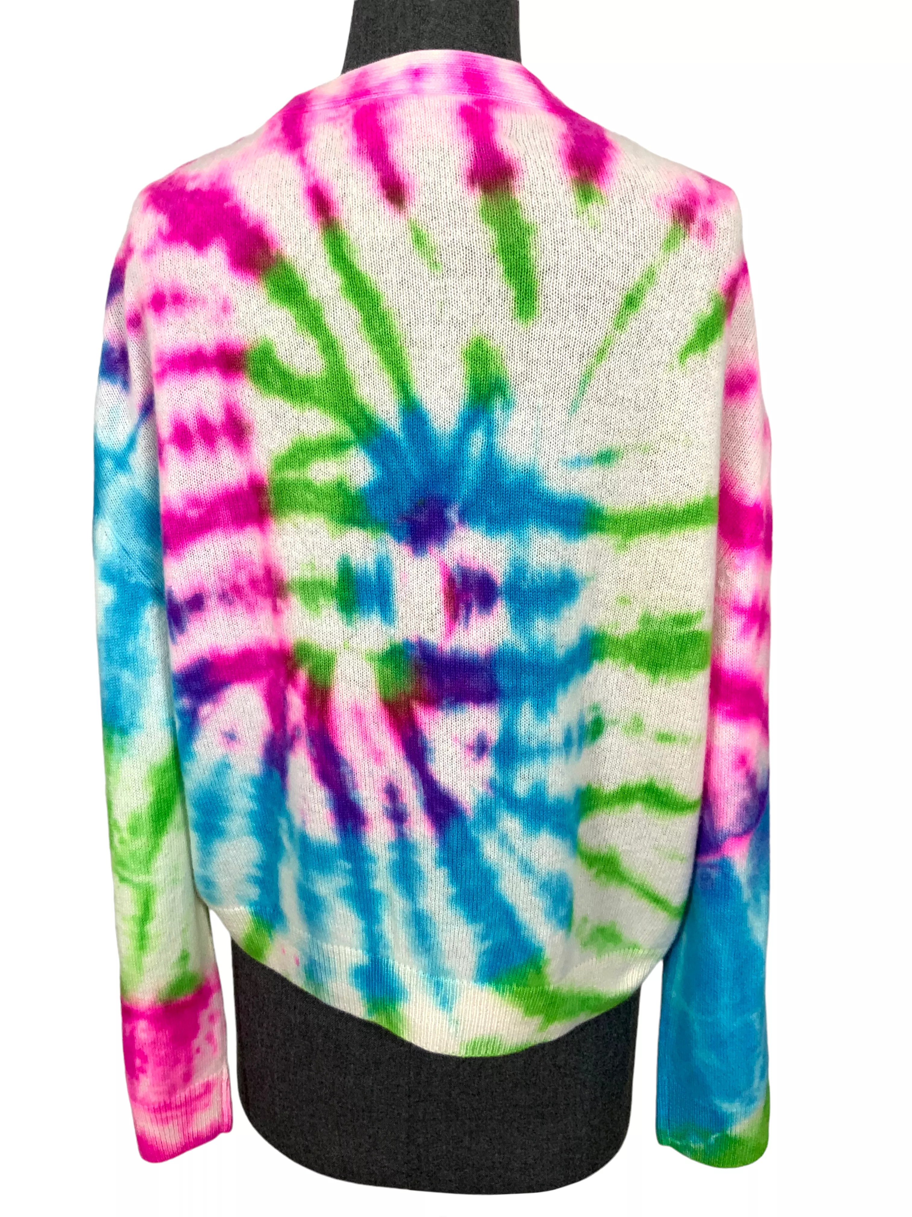 The Elder Statesman Tie Dye Cashmere Cardigan Size S