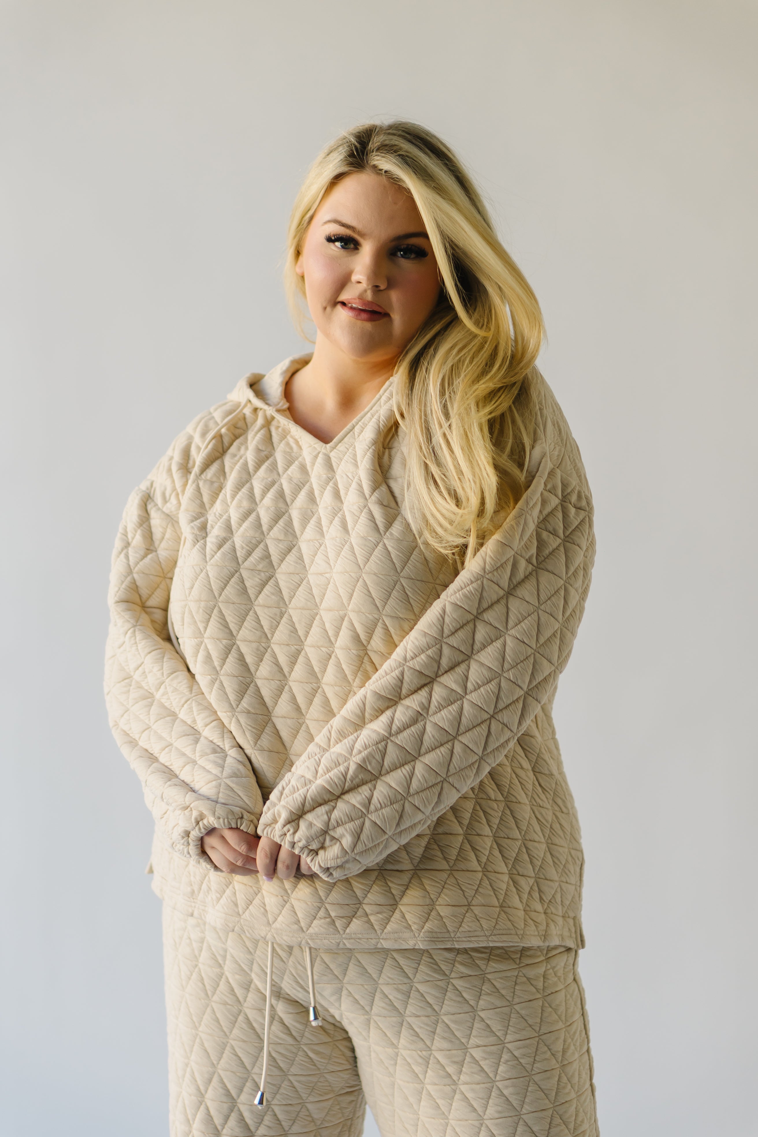 The Metter Textured Pullover in Sand