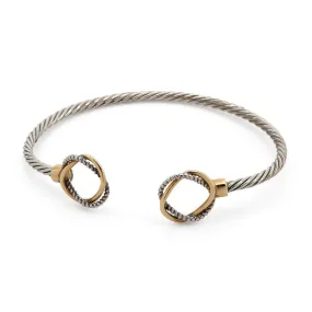 Two Tone Bangle Wire Circles