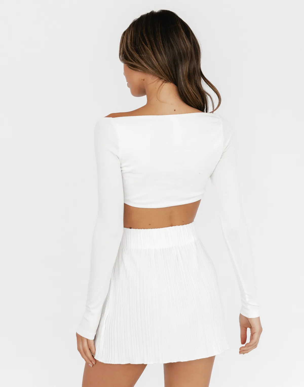 Vida Mini Skirt (White)