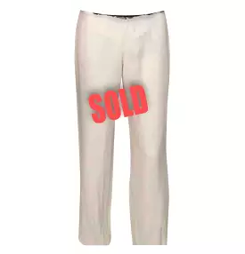 Vintage Chanel 03P, 2003 Spring Ivory Trouser Pants FR 36