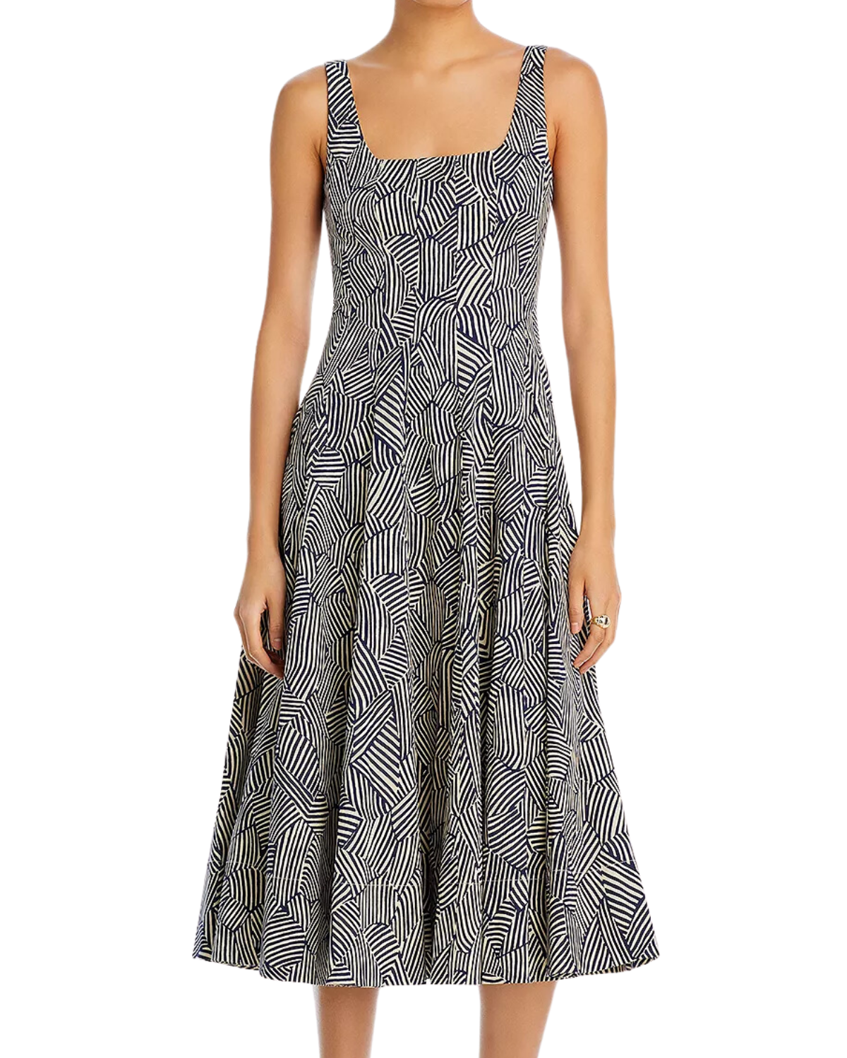 Wells Dress (Navy Mosaic)