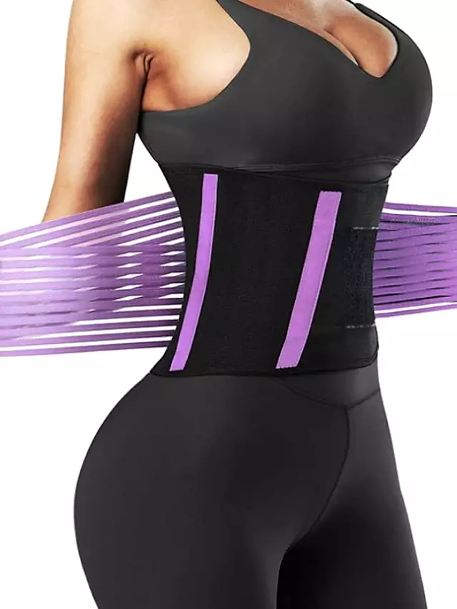 Women's Breathable Sports Waist Trainer Corset with Hook and Loop Closure