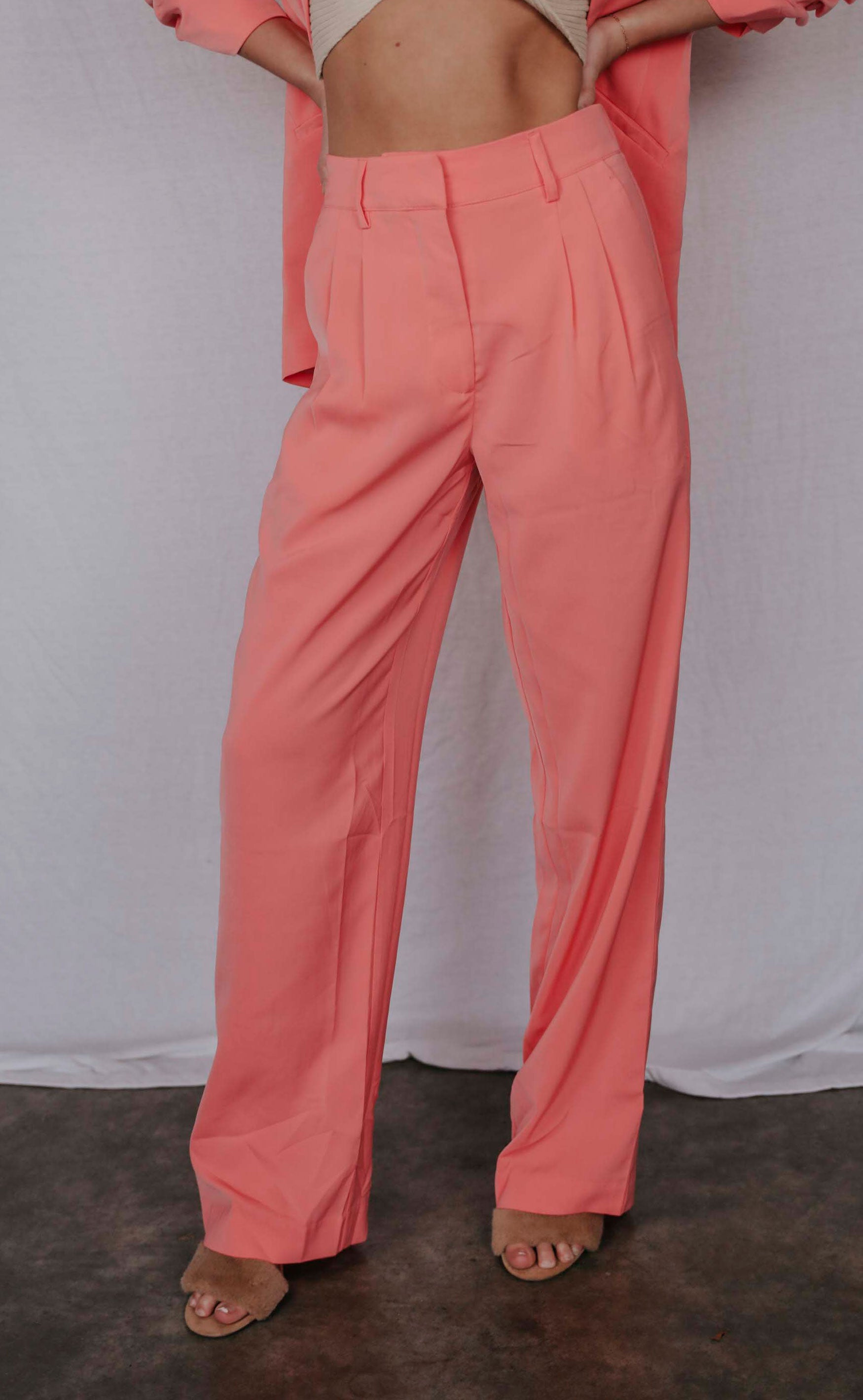 z supply: lucy twill pant - coral